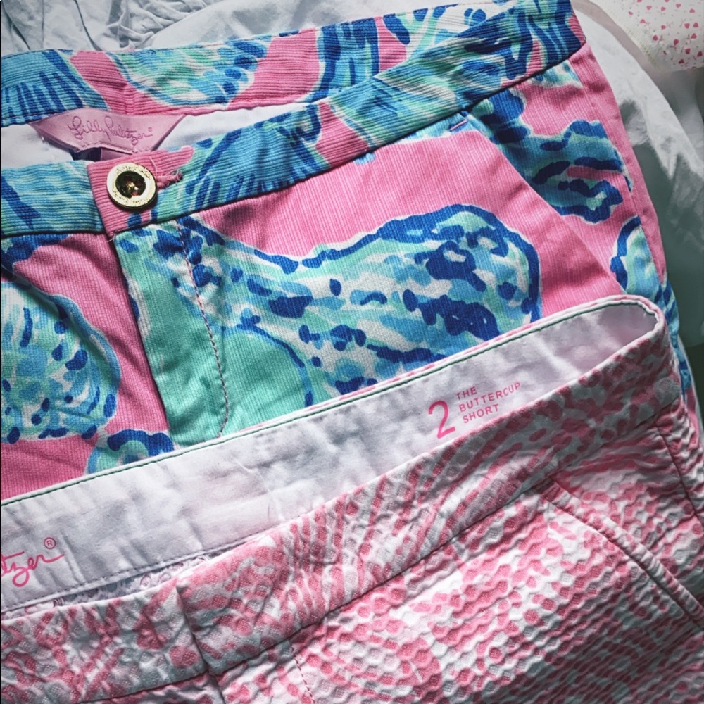2 Lilly Pulitzer Shorts 🎀 Pink Beach